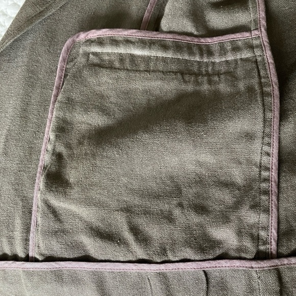 VTG EUC Callaghan (by Gianni Versace) brown women's linen blazer - Picture 7 of 12